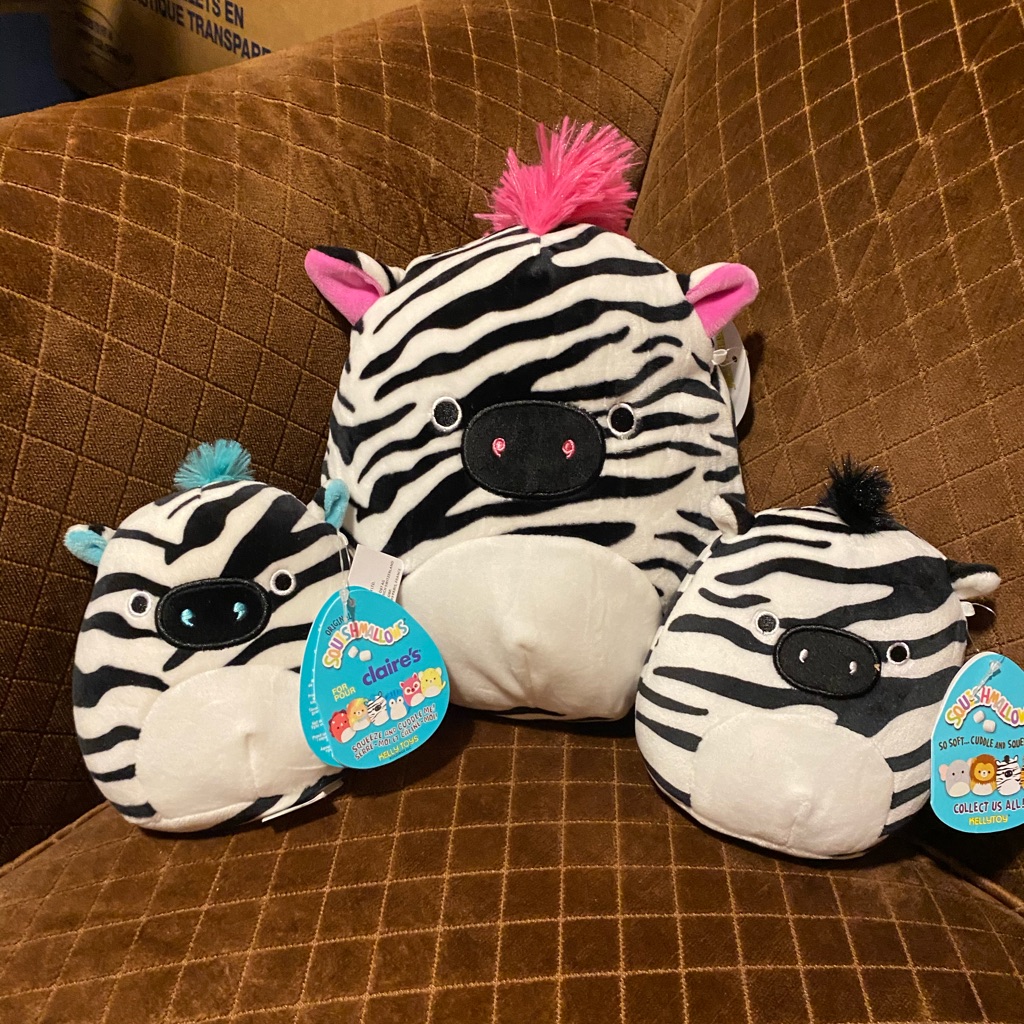 Squishmallow Zebra Bundle